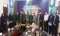دیدار مدیر شبکه بهداشت و درمان شوش با فرمانده ناحیه مقاومت بسیج